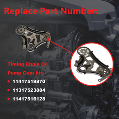 3.0L N52 N53 N55 Timing Chain Kit w/ Oil Pump Gear for BMW 330i 525i X5 X6 06-13