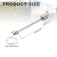 Float Switch 150mm Rod 110V 0.2A Vertical Single Tank Liquid Level Sensor