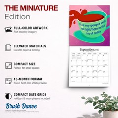But First, Coffee | 2027 7×14″ (Hanging) Monthly Mini Wall Calendar