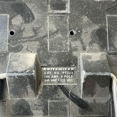 Boltswitch PT323 3-Pole AC/DC Switch Black 240VAC 125VDC Industrial Plastic