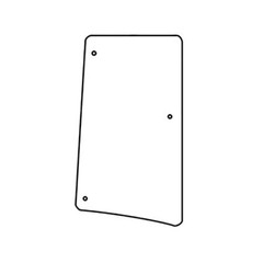 Cab Glass – Right Hand Side Window Tiltable fits John Deere 6430 7330 6330 7230