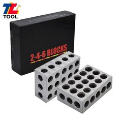 2-4-6 Blocks Matched Pair .0002″ Machinist 246 Jig 23 Holes