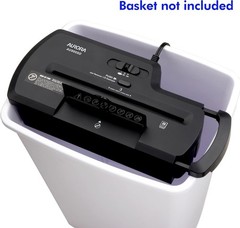 Professional Strip-Cut Shredder: Securely Shreds 8 Sheets & Credit Cards – Black