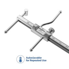 AZDENT Dental VDO Gauge Premium Grade Venus Apollo Prosthodontics Gauge Ruler