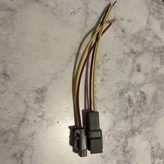 18 AWG Gray Deutsch DTM 2 Pin Automotive Wire Waterproof Connector Yellow Red