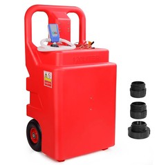32 Gallon Portable Fuel Tank Caddy with Automatic Transfer Pump Auto-Stop Nozzle