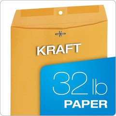 10″ x 13″ Clasp Envelopes, Heavy 32 lb Brown Kraft, Gummed Flap, 100/Box