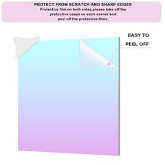 5 PCS Iridescent Acrylic Sheets DIY Art Craft Painting 11.8×11.8 Inch 2.8mm
