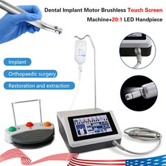SURGICAL DENTAL IMPLANT SYSTEM MOTOR BRUSHLESS 20:1 + ONE HANDPIECE