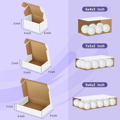 30 Pack Small Shipping Boxes Assorted Sizes, 6X4X3, 7X5X2, 9X6X2-10 PCS Each Sma