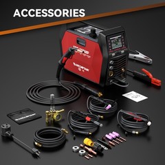 ARCCAPTAIN MIG205MP MIG Welder Plasma Cutter/Pulsed MIG/Flux Core/Spool Gun/TIG