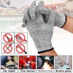 1 Pair Metal Mesh Butcher Anti-cut Glove Stab Resistant Safety Gloves Kitchen
