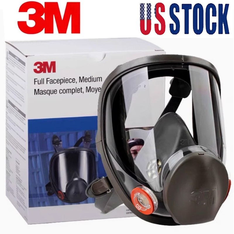 6800 Full Face Reusable Respirator Size Medium Full Face Gas Mask