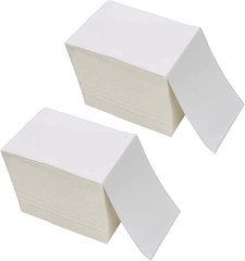 Fanfold 4 X 6 Direct Thermal Labels White Perforated Shipping Labels, 1000 La…