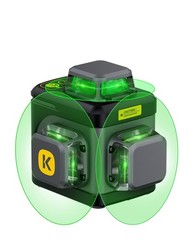 Fanttik D12 Ace Laser Level 360 Self Leveling, 3×360° Rechargeable 3D Black