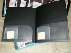 Lot – 10pkgs Duo-Tang 3-1/2″ Disk Storage Folders 2/pack Black NOD 59423-052BD