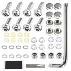 Anti Theft License Plate Screw Kit Tamper Proof License Screws Car License Plate