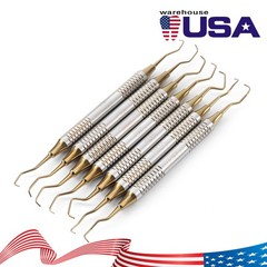 7pcs Periodontal Montana Jack Sickle Scaler Light Double Ended Dental Instrument