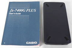 Casio FX-7400G Plus Power Graphic Graphing Calculator Manual Cover Black tested