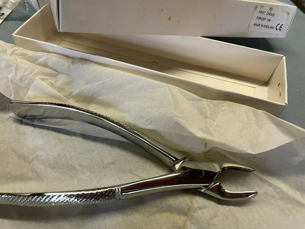 Dental Forceps 150 – Made in England 1st Choice. . New Stainless-Steel