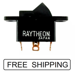 (25x) SPST ON-NONE-ON Rocker Switch – 10A @ 125VAC – 6A @ 250VAC, Gold Terminals