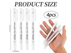 Gold Silver White Gel Pens, 3 Pack, 1mm Gel Ink Pen, Opaque Ink, Gel Pen for