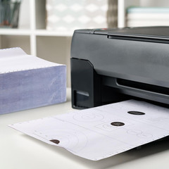 9.5×11 Continuous Feed Fanfold Paper for Dot Matrix Printers, 800 Sheets
