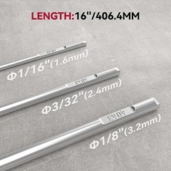 ARCCAPTAIN Aluminum TIG Welding Rod 3/32″/2.4mm X 16″ ER4043 5LB Wire Filler Rod