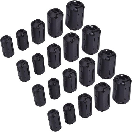 Ferrite Ring Core Ferrite Beads Clip RFI EMI Noise Suppressor Anti Interference