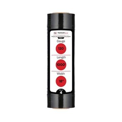 Black Hand Plastic Stretch Wrap 18″ x 1000′ x 120 Ga Packing Material Film 4 Rls