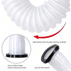 Black Gas Can Spout Replacement, 1/2/5/10 Gallon Gas Can Nozzle Kit, include …