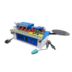 110V Automatic Wood Plate Edge Banding Machine Double-sided Trimming&Gluing