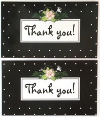 Thank You Business Cards for Small Business Variety Pack Flowers