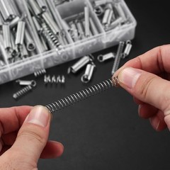 210 Pcs Spring Assortment Kit Compression & Extension Springs Zinc Plated Steel