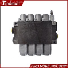 4 Spool Hydraulic Monoblock Double Acting Control Valve 11 GPM SAE Ports 3625PSI