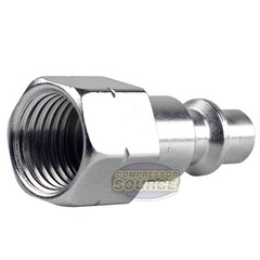 1/4″ Air Hose Y Splitter Two 1/4″ MNPT Couplers and One 1/4″ Industrial Plug