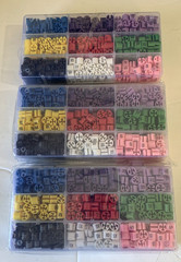 Huge Mixed Lot Colored Hanger Size Garment Markers XXS XS S M L XL 2XL 3XL 4XL
