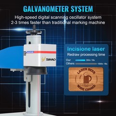 🔥30W Fiber Laser Marking Machine Engraving Cutter w/ EZCAD2 Control Software