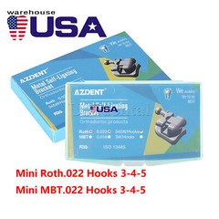 Dental Ortho Brackets passive Self-Ligating Roth/MBT022 345Hook w/Buccal Tube