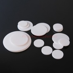 PTFE Discs Solid Round Sheet Pad Sealed Cushioning Dia 5-150mm Thickness 0.5-8mm