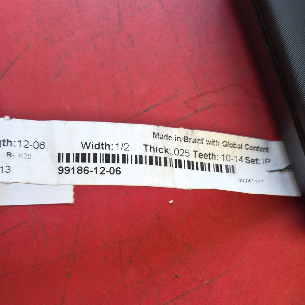 Welded Band Saw Blade 99186-12-06 12 ft 6 in x 1/2 in x .025 Raker 10-14T