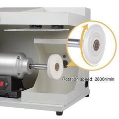 Dental Lab 550W Polishing Lathe Machine 2800rpm with LED Light 2 Big Covers USA