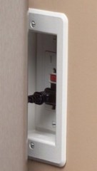 White Recessed Mounting Box for Electrical Outlets