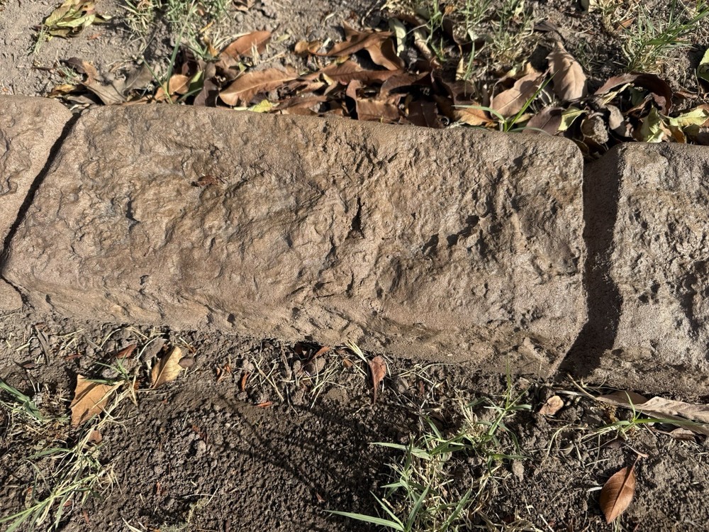 Onyx Stone Concrete Stamp- Stone Texture For Landscape Curbing & Vertical