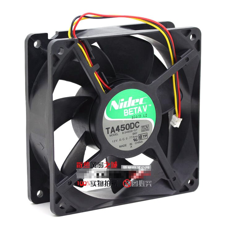 1 Pc. New TA450DC B34659-57 12V 0.77A 12038 Speed measuring Fan 3pin