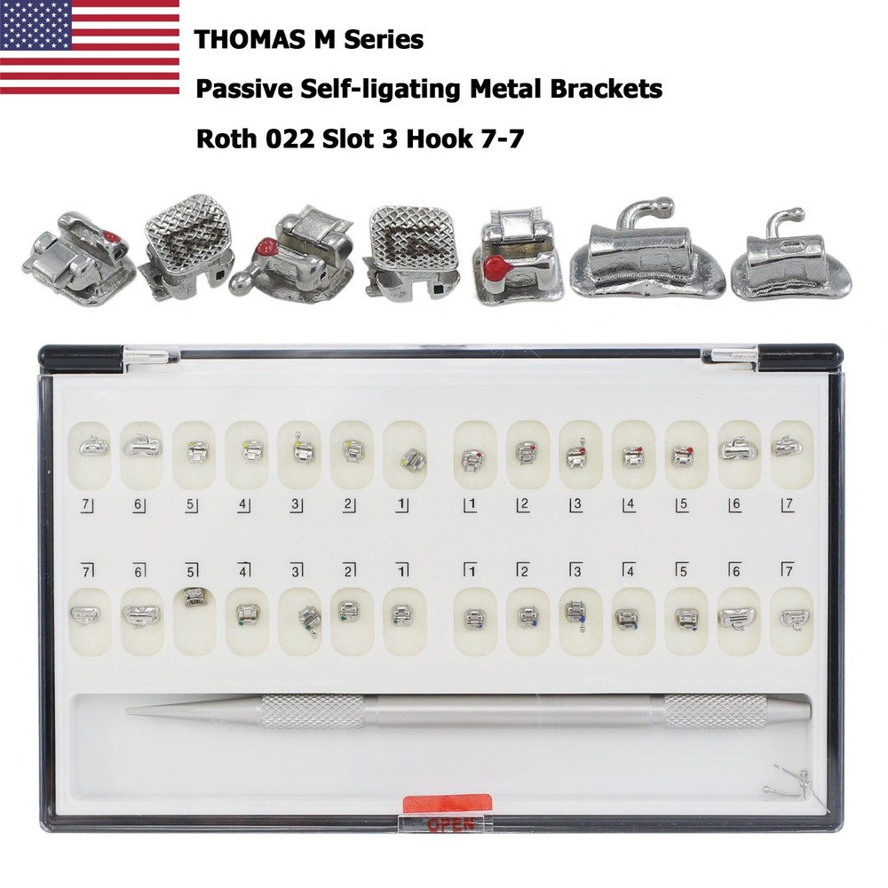 Dental Orthodontic Self Ligating Brackets Damon Q Clear Ceramic Metal Roth MBT