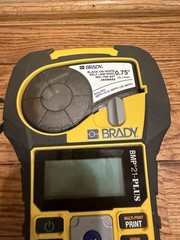 Brady BMP 21-PLUS Handheld Portable Label Printer Black Yellow. No case W/ Strap