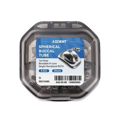 AZDENT 20set Dental Ortho Buccal Tubes Roth 0.022 1ST Molar monoblock Non-Conv