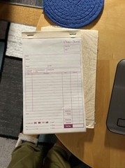 TNCR Carbonless Order Forms, Bound Wraparound Cover, 50 5-1/2 x 8-1/2″ – 2 Part