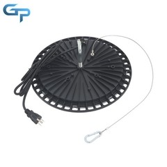 4 Pcs 150W High Bay Light Lighting Fixture 18000LM UFO LED With Hook Safety Rope